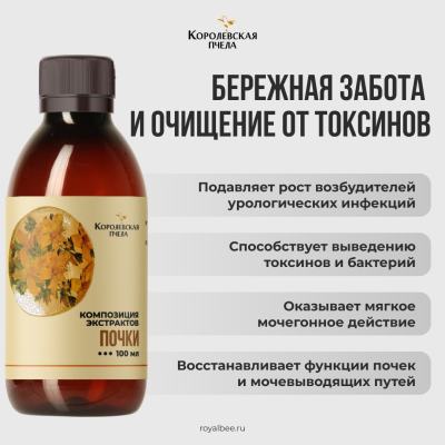 КОМПОЗИЦИЯ ЭКСТРАКТОВ "ПОЧКИ", 100 мл